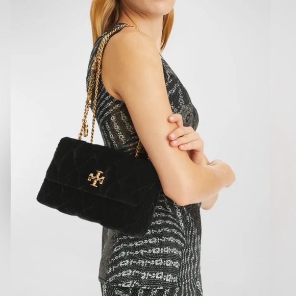 Tory Burch NWT Kira Small Velvet Convertible Crossbody Bag - Picture 7 of 8